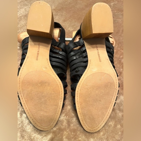 Lucky Brand Natissah Womens Leather Open Toe Huarache Sandals Size 9M - Picture 15 of 15